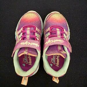Skechers Purple Sneakers Vibrant Design Velcro Closure